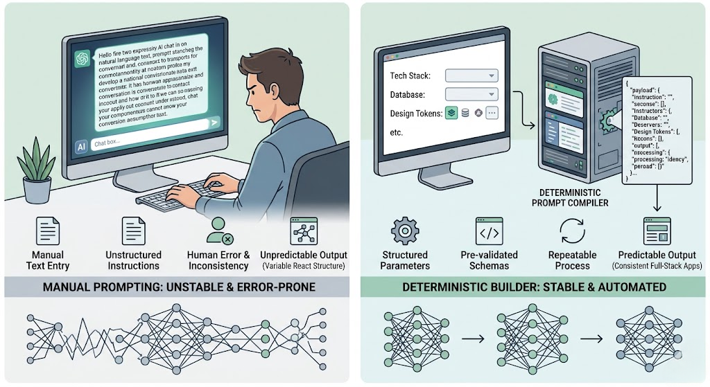 Stop Writing AI Prompts from Scratch: The Case for Deterministic Prompt Builders