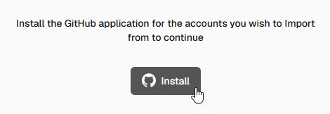 Install Github application in Vercel